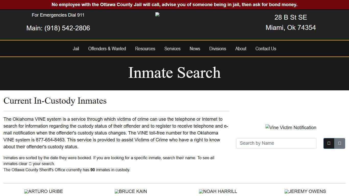 Inmate Search - Ottawa County Sheriff's Office